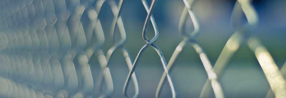 close up image of chain linked fence