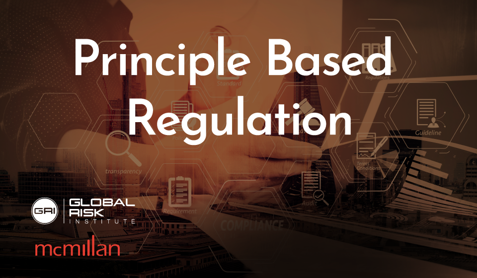 Principle Based Regulation event banner